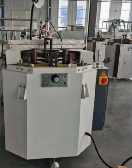 100mm 블레이드 스트로크 × 3500mm 프레임 용량 헤비듀티 싱글 헤드 알루미늄 창문 코너 압착기